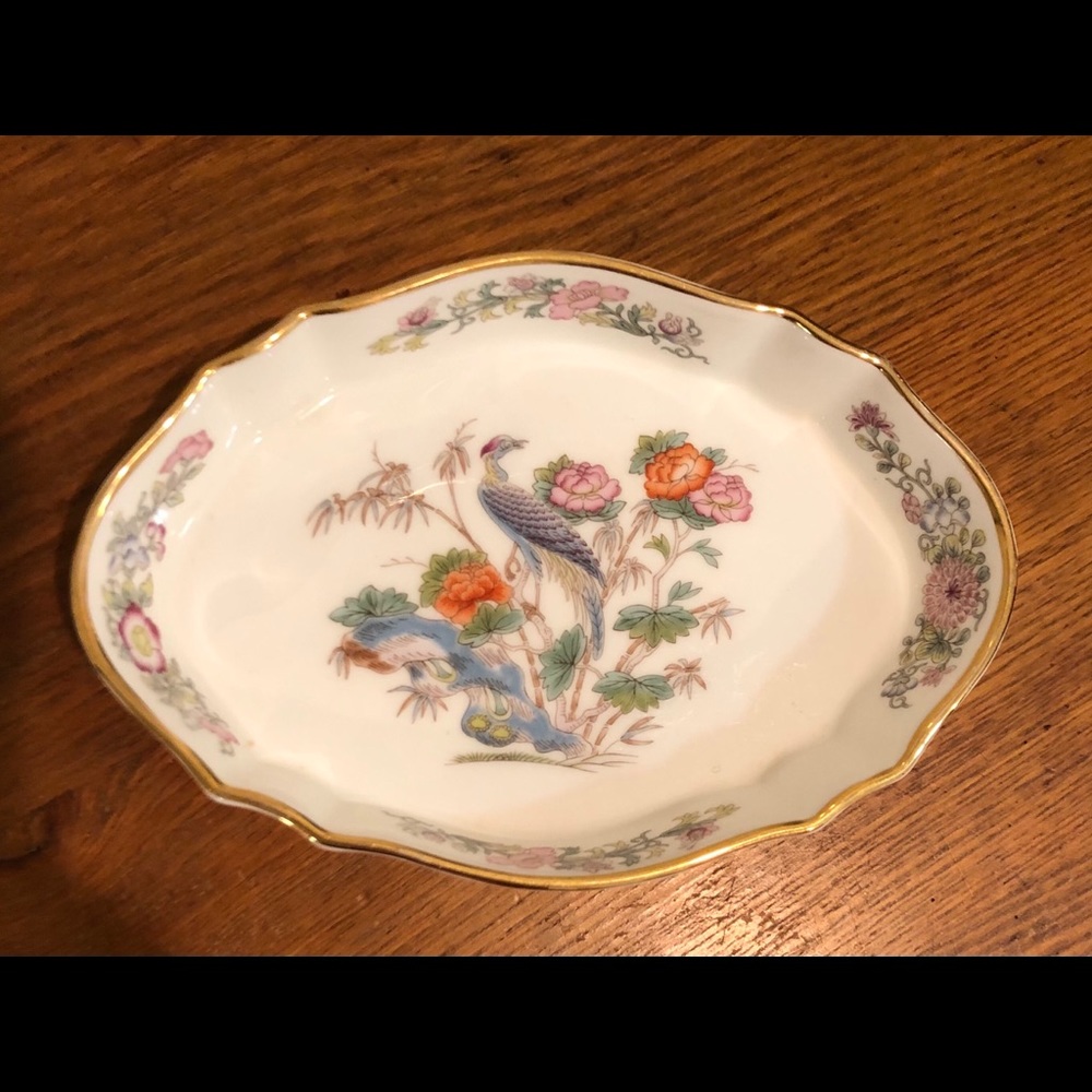 Wedgwood Kutani Crane Trinket Dish